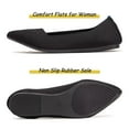 thumbnail image 4 of Flatgios Pointed-Toe Flat Knit Dress Shoes Comfortable Women's Shoes Women's Classic Soft Shoes Black-7, 4 of 10