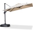 thumbnail image 6 of PURPLE LEAF 8' X 8' Patio Umbrella with Wheeled Base for Pool 7' High Offset Outdoor Cantilever Umbrella Swimming Pool Umbrella with 360°Rotation for Poolside Beige, 6 of 8