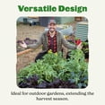 thumbnail image 4 of Epic Gardening 5-in-1 Galvanized Raised Garden Bed Kit, 29" Tall Food-Safe Metal Planter Box - Mist Green, 4 of 9
