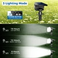 thumbnail image 4 of HOVMAP COB LED Solar Spot Lights 1500mAh Outdoor Landscape, 6Pc White light, 4 of 7