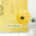 thumbnail image 7 of Barossa Design Lightweight Waterproof Shower Curtain PEVA Liner with 3 Magnets -Clear Yellow, 72" x 72", 7 of 7