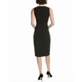 thumbnail image 2 of Theory womens  Slim Wool-Blend Midi Dress, 0, Black, 2 of 3