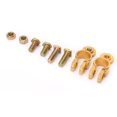 thumbnail image 5 of Abrazadera de conector de terminal de batería de latón Oro Positivo Negativo Universal para barco de coche, 5 of 5
