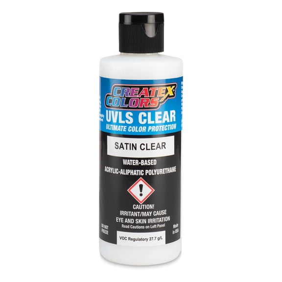 Createx UVLS Clear Top Coat - Satin, 4 oz