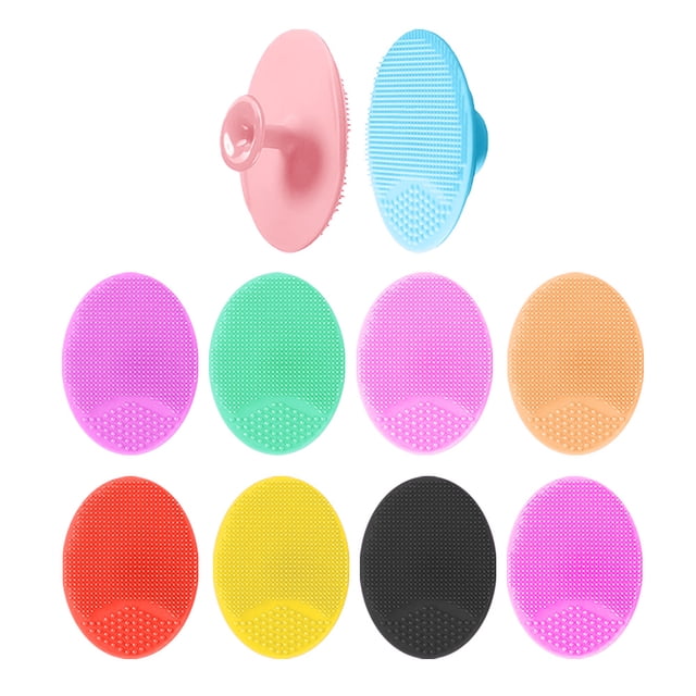 20 piezas de limpieza facial de silicona suave, exfoliante de masaje exfoliante de limpieza