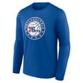 thumbnail image 2 of Men's Royal Philadelphia 76ers Alternate Logo Long Sleeve T-Shirt, 2 of 3