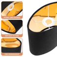 thumbnail image 2 of 1pc Stable Lampshade Oval Lamp Cover Practical Room Lampshade Desktop Decor, 2 of 4