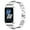 Silver, variant on Women'S Bling Rhinestone Metal Smart Watch Strap With Protective Case, Adjustable Stainless Steel Fitness Tracker Replacement Bracelet(Silver-Fit3)