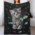 thumbnail image 2 of Yibo Just A Girl Who Love Dogs Blanket Dog Gifts for Girls/Boys Dogs Soft Blanket Warm Fleece Flannel Plush Blankets for Bed Sofa Couch, 2 of 8