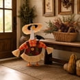 thumbnail image 6 of Scarecrow Porch Goose Outfits 23 Inch, Porch Goose Fall Outfit For Outdoor Usage, Fits Plastic Cement Goose Statue, Garden Goose Outfits For Lawn Yard Patio Autumn Party, 6 of 6