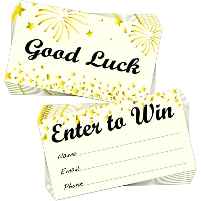 BPFY 280Pcs Raffle Tickets 3.5" x 2" Enter to Win Form for Contest, Entry Cards With Space for Name, Email Address, Phone Number