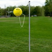 Park & Sun Sports TP-158 Performance Tetherball Set – 2-Piece Steel Pole, Soft-Touch Ball, and Pump