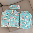 thumbnail image 4 of Sanrio-Conjunto de Pijama de felpa de lana de Coral para mujer, ropa peluda de franela gruesa para el hogar, lindo Hello Kitty, Otoño e Invierno, 4 of 5