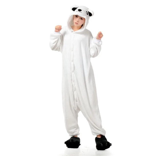 HKSNG Kigurumi Animal Adults Cat Bear Shark Onesies Pajama Raccoon Costumes Dragon Jumpsuit Christmas Gift