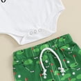 thumbnail image 5 of Newborn Baby Girl Boy Golf Outfit Daddy's Future Golfing Buddy Golf Romper +Golf Pants +Hat Set 3Pcs Summer Clothes, 5 of 7