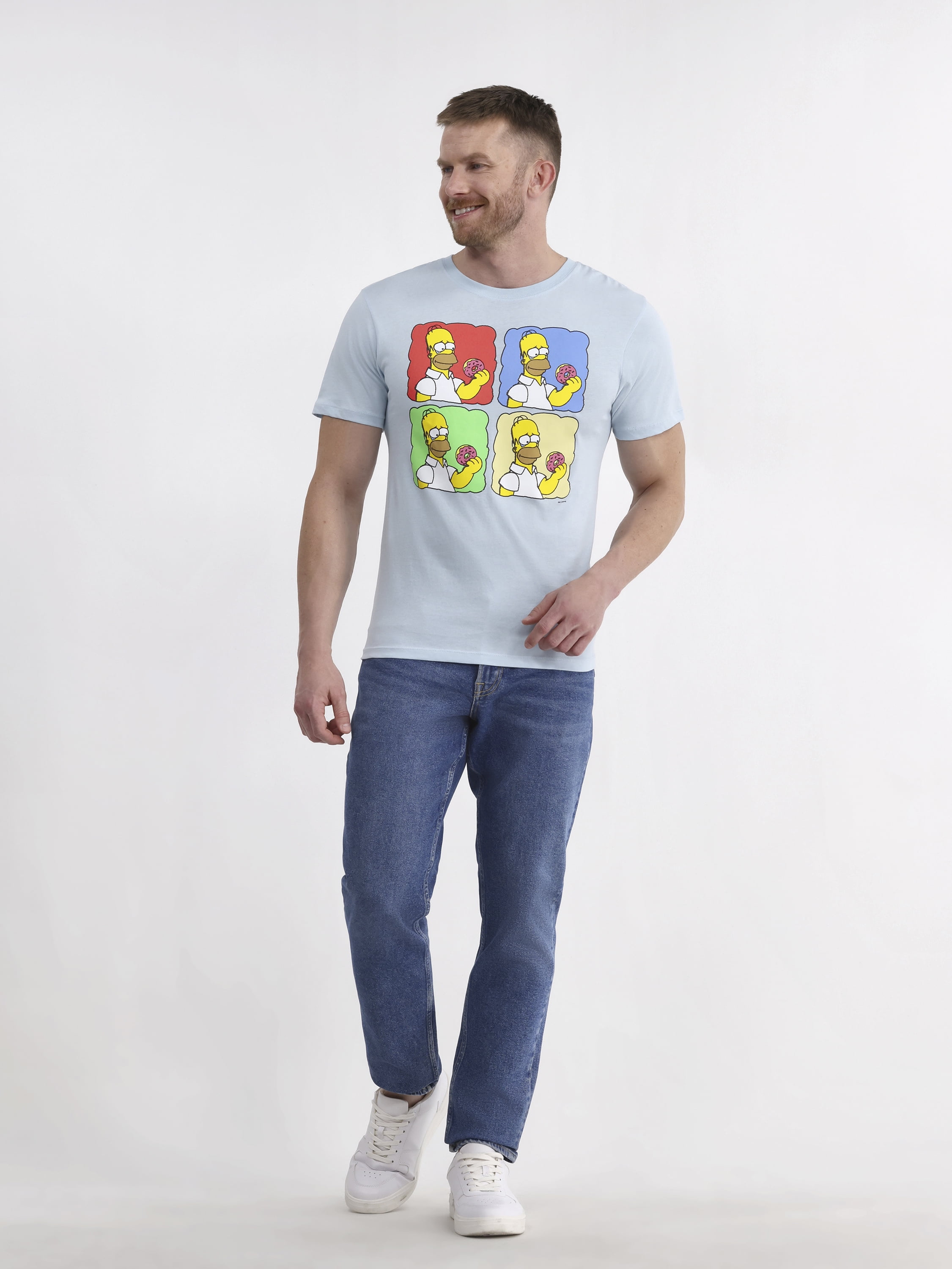 Simpsons Men's & Big Men's Cotton Graphic Tee, Sizes S-3XL