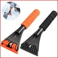 thumbnail image 5 of WUXIAB Wide Blade Ice Scraper,Ergonomic Grip Ice Ripper,Vehicles Windshield Frost Removal Tool,Durable Ice Crusher,Antislip Handle Snow Tool,Car Truck Ice Scraper,Portable Frost Crusher 4X10In Orange, 5 of 9