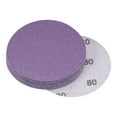 thumbnail image 1 of Unique Bargains 10 Pack 3-Inch Purple Sanding Discs 80 Grits Hook & Loop Professional Aluminum Oxide Sandpaper, 1 of 5