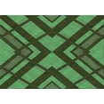 thumbnail image 1 of Ahgly Company Machine Washable Indoor Rectangle Transitional Dark Forest Green Area Rugs, 6' x 9', 1 of 7