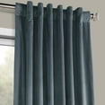 thumbnail image 4 of HPD Half Price Drapes London Blue Heritage Plush Velvet Room Darkening Curtains for Bedroom & Living Room Curtains (1 Panel), Window Curtains 96 inches long, Rod Pocket Curtains & Drapes, 50W X 96L, 4 of 6