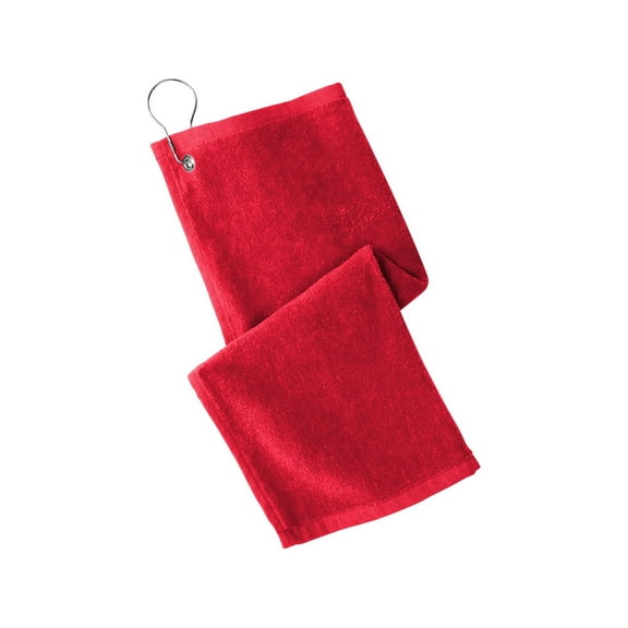 Port Authority Cotton Towel & Washcloth, Red