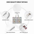 thumbnail image 5 of Honeii Hello Print Canvas Tote Bag with Compartments Laptop Tote Bag Large Tote Bag, 5 of 8