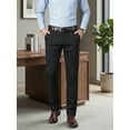 thumbnail image 6 of Men's Premium Cotton Dress Pants - Business Casual Straight Fit with Subtle Embroidery, 6 of 8