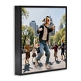 thumbnail image 2 of Stupell Industries Traditional Stylish Dog Dancing in Park Black Framed Giclee Art, 12 x 12, by CAD Designs, 2 of 8