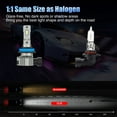 thumbnail image 3 of Telyswee 2-Piece H11/H9/H8 LED Bulbs, 12000 LM 450% Super Brighter H11 LED Bulbs, 6000K Cool White, Direct Installation Fog Light Bulbs Plug and Play, 3 of 7