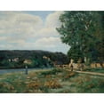 thumbnail image 3 of Armand Guillaumin 24x20 Black Modern Framed Museum Art Print Titled - Ile-De-France Landscape (circa 1875), 3 of 5
