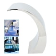 thumbnail image 3 of Waterfall Pool Spillway With Arc, 15.7 In Stainless Steel Spillway, Easy Installation Waterfall Outlet For Garden Outdoor Playground Swimming Pool, 3 of 8