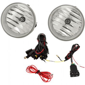 TOPSCOPE Driving Fog Lights Kit For Toyota Solara Tundra Tacoma - Smoke Lens, H10 Halogen Bulbs, Includes Wiring Harness & Switch