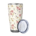 thumbnail image 2 of Salouo Floral Print 20oz Tumbler with Lid,Stainless Steel Vacuum Insulated Tumbler Durable Insulated Coffee Mug Thermal Cup with Splash Proof Sliding Lid-Straw Two-piece Set, 2 of 8