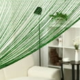 thumbnail image 2 of PiccoCasa Decorative String Curtain Fringe Panel, 39" x 79" Dark Green, 2 of 6
