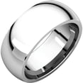 thumbnail image 1 of Comfort Fit 8mm 316 Stainless Steel Couples Domed Wedding Band Ring sz 6.5, 1 of 1