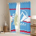 thumbnail image 3 of Homewish Sport Cheerleading Black Out Curtains For Kids Children Teens Girls,Geometric Stripes Curtains Pack of 2 (42x63 Each),Girly Dreamy Dance Bedroom Curtains,Luxury Bedroom Decor, 3 of 6