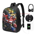 thumbnail image 2 of Transformers Backpack with USB Charging Port, Travel Laptop Backpack, Water Resistant Computer Bag, Durable Daypack, Fit 16 Inch Notebook, 2 of 9