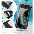 thumbnail image 5 of ZJQYDS Waterproof Phone Pouch, with Inside Card Bag, Large Waterproof Case for iPhone 16 15 14 13 Pro Max,IPX8 Certified Lightweigt Cellphone Dry Bag, Beach Cruise Ship Essentials, 1 Pack-Black-8.3″, 5 of 12