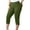 Army Green, variant on Plus Size Capri Leggings for Women with Pockets, Butt Lifting Yoga Pants Tummy Control Workout Leggings Red