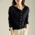 thumbnail image 2 of ZICTH Cardigans for Women Cardigan Sweater Button Front Long Sleeve Cardigan Soft Warm Knit Elastic Jumper Cardigan Sweaters, 2 of 5