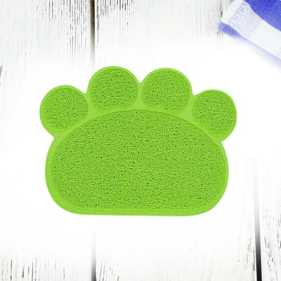 ULTNICE Litter Catcher Cat Pad Green Waterproof PVC 1Set