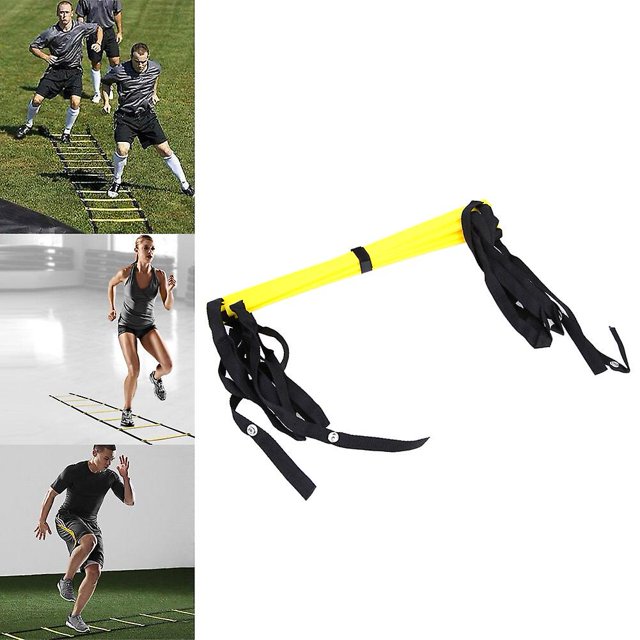 Escalera de velocidad de agilidad de 5M, escaleras, correas de nailon, escaleras de entrenamiento, escalera ágil para fitness, fútbol, equipo de escalera de velocidad
