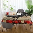 thumbnail image 6 of Vintage Rooster Rectangle Tablecloth Waterproof Polyester Table Clothative Stain Resistant & Wrinkle Resistant Washable Table Cover for Dining Table/Party/Camping 60x90 Inch Decor Gift, 6 of 7