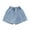Blue, variant on AherBiu Kid Girls Clothes Denim Skorts Elastic High Waisted Wrap Slit Mini Skirts Summer Short Jeans