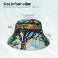 thumbnail image 3 of Rocae Whimsical Treehouse Painting for reflective Bucket Hat for Men Women Summer Beach Travel Summer Cap, 3 of 6