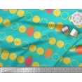 thumbnail image 2 of Soimoi Green Cotton Duck Fabric Pine & Lemon Slices Fruits Fabric Prints By Yard 42 Inch Wide, 2 of 3