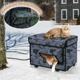 thumbnail image 4 of Casa para Gatos al Aire Libre Con Calefacción Elevada, Refugio Exterior Aislado Para Gatos Salvajes, Casa Grande para Gatos Con Calefacción para Exteriores en Invierno, 4 of 7