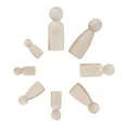 thumbnail image 6 of FVDPWYE 36Pcs Unfinished Wood Peg Doll Bodies, Wooden People Figurines, Angel Peg Dolls,, 6 of 9