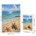 thumbnail image 2 of Sea Turtle on The Beach 1000 Piece Wooden Puzzle, Nature-Themed Jigsaw, Finished Size 30" x 20", 2 of 8