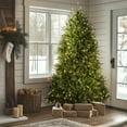 thumbnail image 4 of National Tree Company 7 ft Pre-Lit Dunhill Fir Full Artificial Christmas Tree, 700 Clear Lights, 2,144 Tips, Includes Stand, Green, 4 of 9